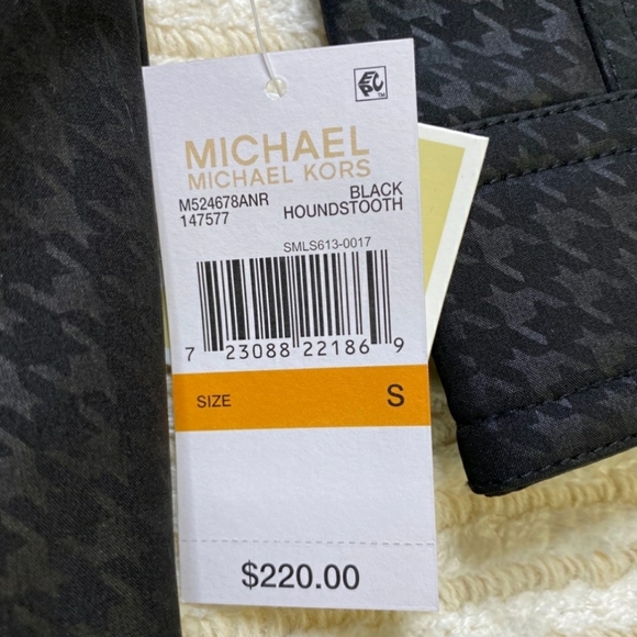 💼Michael Kors Black Houndstooth Jacket - Picture 14 of 14